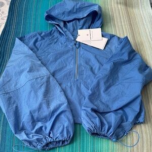 Lululemon Athletica Blue Scuba Cropped Anorak